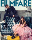 <p>Alia posed with Fawad Khan on the cover of Filmfare. Fawad and Alia who were seen together in <i>Kapoor and Sons</i>, made a fine pair on the cover too. While Fawad looked stylish in a grey suit, Alia looked quirky in a baby pink ensemble, which she teamed with a pair of sneakers.</p>