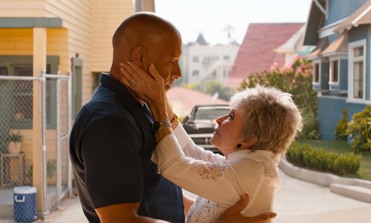 Vin Diesel y Rita Moreno en 'Rápidos y furiosos X' (Foto: © Universal Studios. All Rights Reserved.)