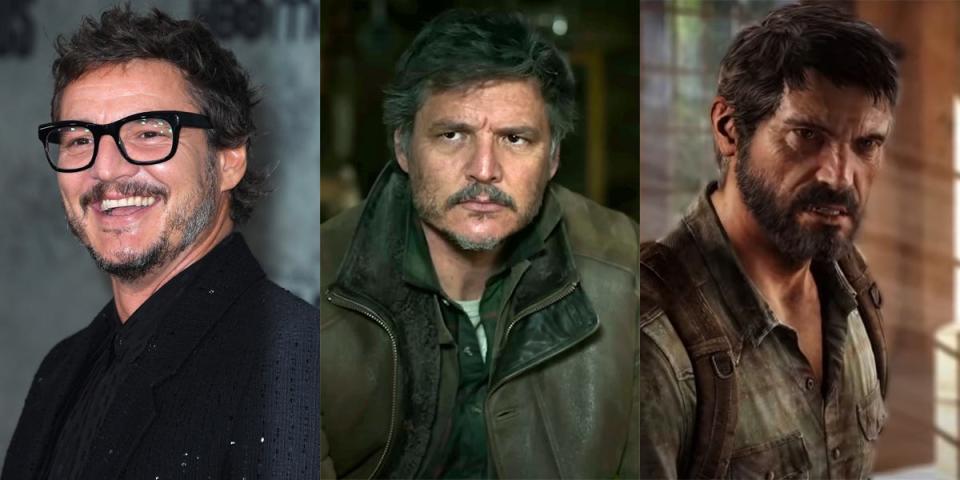 Pedro Pascal in The Last of Us as Joel in the show vs game