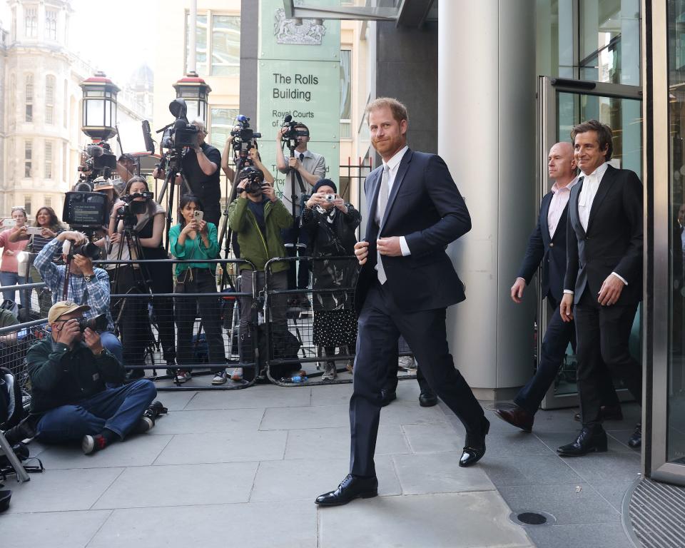 Prince Harry leaves a London court in June 2023.