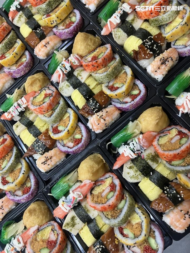 週六、三大節日限定壽司餐盒，也是出自老闆之手。（圖／江承蒿提供）