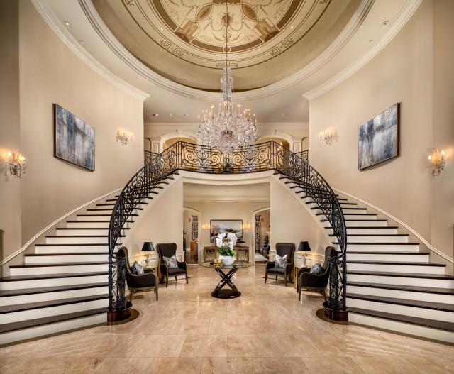 mansion double staircase