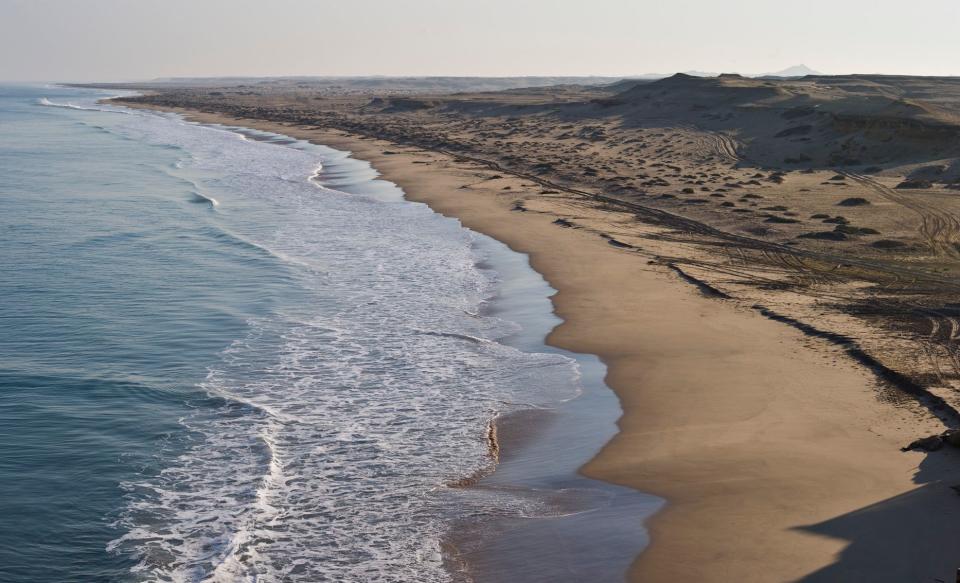 To say that there are beaches in Southern Angola is both inarguably true and a bit misleading. The beaches here aren't so much beaches as bays that are part of an unending beach running almost a thousand miles down the west coast of Africa sometimes referred to as the Skeleton Coast. Though the beach south of Tombua is spectacular, it makes this list because -- unlike other portions of this coast -- it is actually accessible, there being a fine line between secluded and unreachable. A little advice: Bring water.