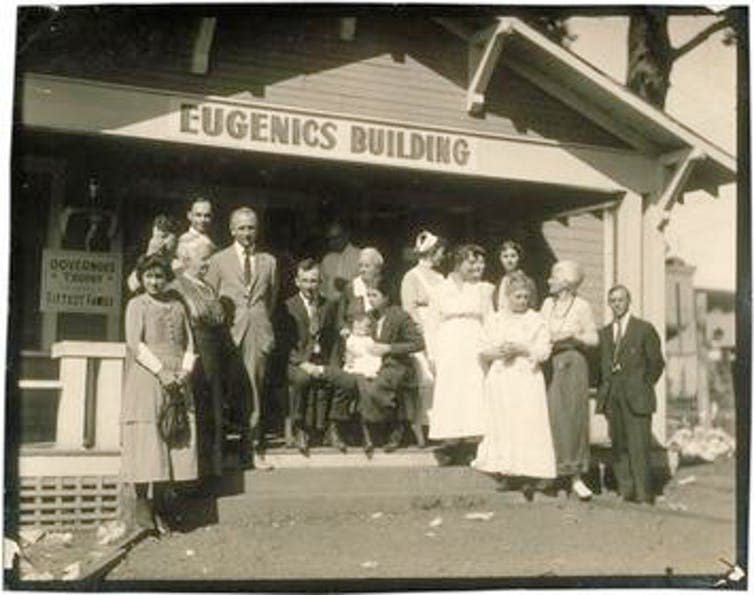 <span class="caption">Eugenics Fitter Families contest winners in Topeka, Kansas.</span> <span class="attribution"><a class="link " href="https://en.wikipedia.org/w/index.php?curid=30135414" rel="nofollow noopener" target="_blank" data-ylk="slk:Wikimedia Commons;elm:context_link;itc:0;sec:content-canvas">Wikimedia Commons</a></span>