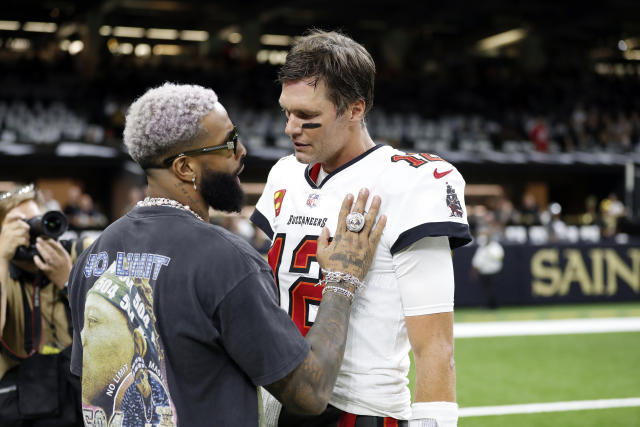 OBJ At The Bucs Vs Saints Game Earlier Today 