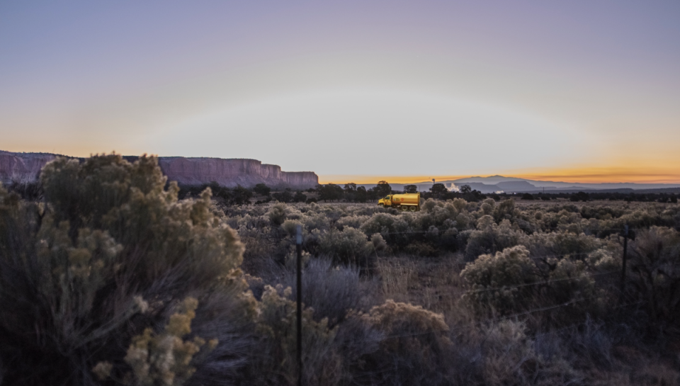 A Dig Deep water truck delivering freshwater in the Navajo Nation (Dig Deep)