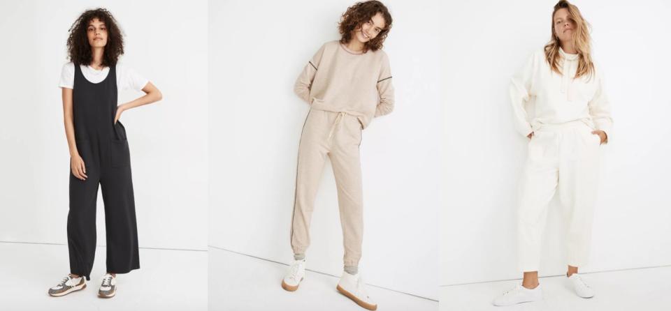 If you’ve been looking for sustainable sweatpants, turn to Madewell’s new athleisure collection.  (Madewell )