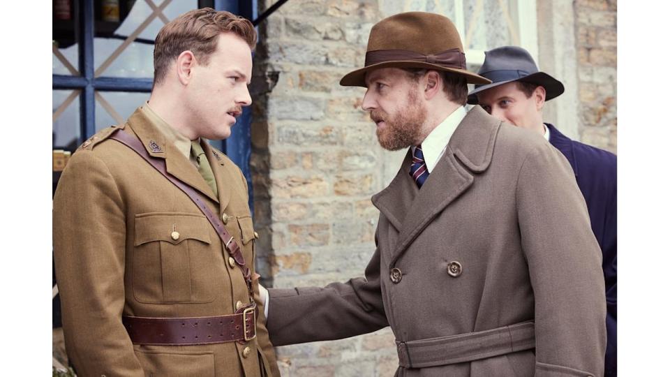 Samuel West and Callum Woodhouse as Siegfried and Tristan in All Creatures Great and Small