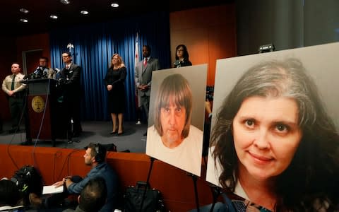 The Turpin parents have pleaded not guilty to charges of turture - Credit:  Damian Dovarganes/ Damian Dovarganes Source: AP