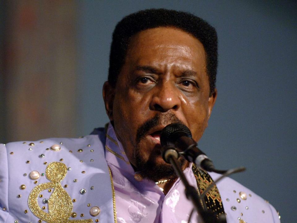 Ike Turner and the Kings of Rhythm during 2005 New Orleans Jazz and Heritage Festival - Day 3 at Racecourse Fairgrounds in New Orleans, Louisiana, United States.