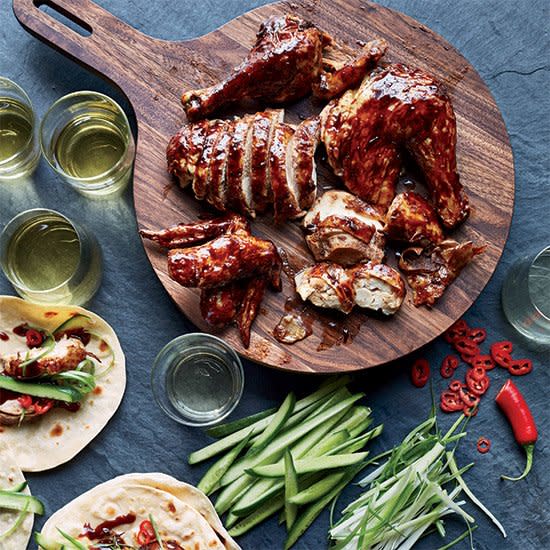 Butter-Roasted Chicken with Soy-Garlic Glaze