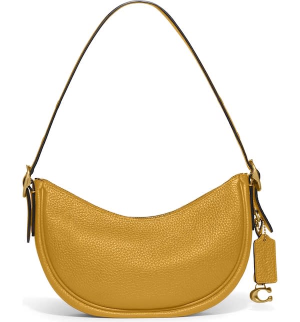 COACH Luna Soft Pebble Leather Shoulder Bag