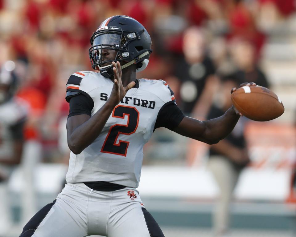 Quarterback Timmy McClain won a state championship at Seminole High School during his senior season in 2020.