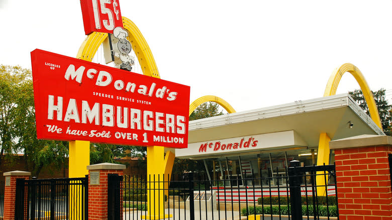 old fashioned McDonald's sign