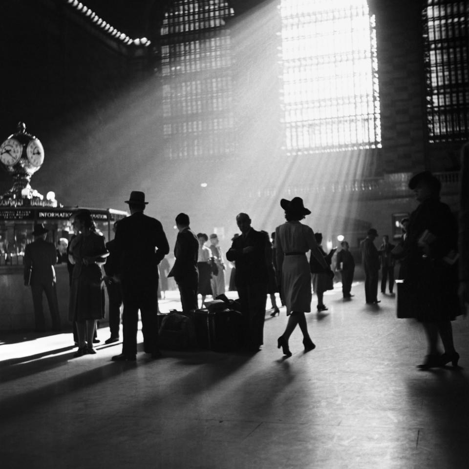 Commuters walk through New York's Grand Central Station in this undated handout photo. It made its debut in the heyday of cross-country train travel, faced demolition in the era of the auto, and got a new lease on life with a facelift in its eighth decade. Now Grand Central Terminal, the doyenne of American train stations, is celebrating its 100th birthday. Opened on Feb. 2, 1913, when trains were a luxurious means of traveling across America, the iconic New York landmark with its Beaux-Arts facade is an architectural gem, and still one of America's greatest transportation hubs.