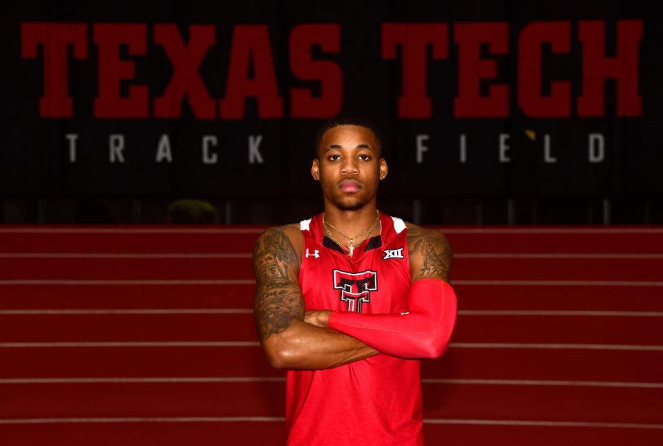 Texas Tech sprinter/hurdler Caleb Dean will have a busy weekend when the Red Raiders host the Big 12 indoor track and field championships Friday and Saturday at the Sports Performance Center. Dean has spent much of the season in qualifying position for the NCAA Championships in the 60 meters, the 60-meter hurdles and on the 1,600-meter relay.