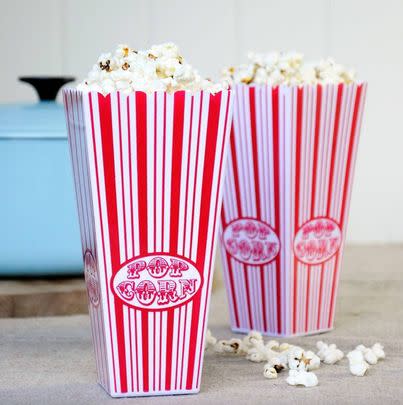 And snack on popcorn from these retro holders while you watch movies