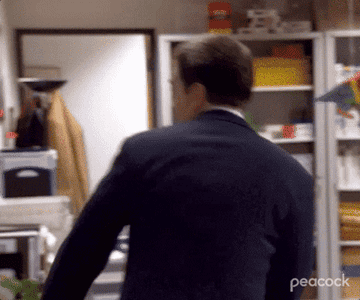 Andy punching the wall in "The Office."