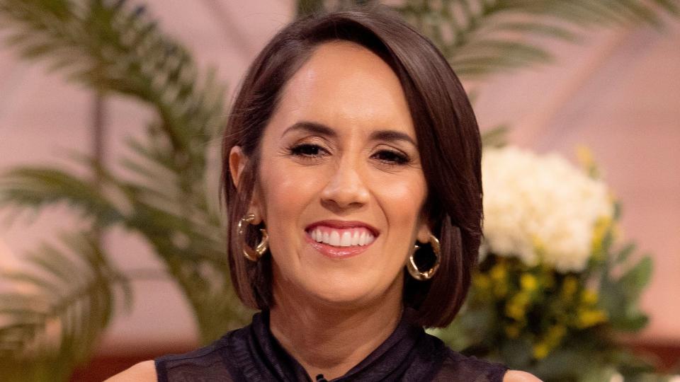 Janette Manrara on the set of Lorraine