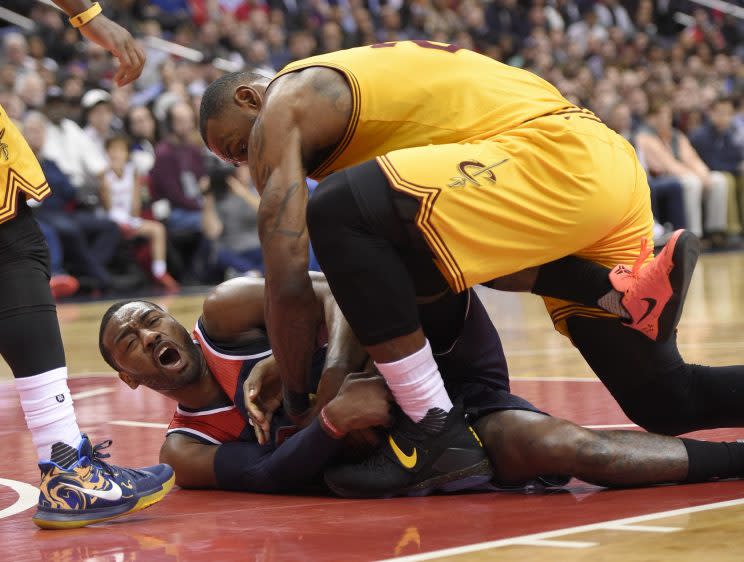 The Wizards and Cavs each deserved to win Monday’s terrific contest. (AP)