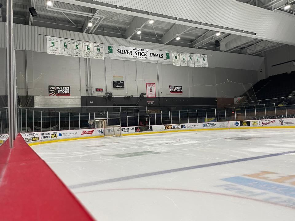 The McMorran Place Ice Arena on January 3, 2023. Port Huron will host the 2023 Silver Stick Tournament starting Jan. 5.