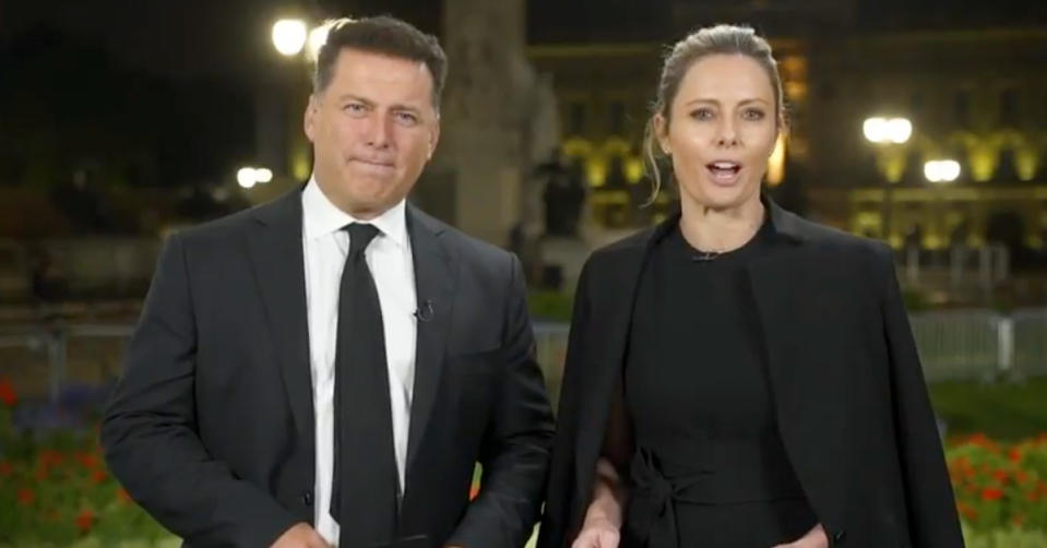 Today's Karl Stefanovic and Allison Langdon have slammed the Australian Republican Movement ahead of the Queen's funeral. Photo: Nine