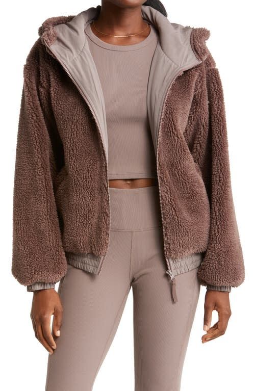 Alo Yoga Foxy Sherpa Hooded Jacket Women - Bloomingdale's