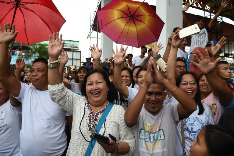 The bells arrived in Balangiga late Friday ahead of an official handover ceremony on Saturday,sparking joy in the town