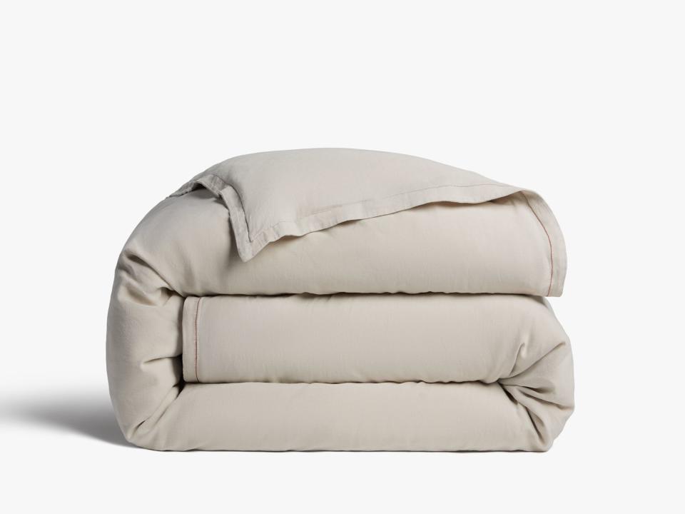 <p><a href="https://go.redirectingat.com?id=74968X1596630&url=https%3A%2F%2Fwww.parachutehome.com%2Fproducts%2Fheirloom-tencel-linen-duvet-cover%3Foptions%3Dcolor_bone.size_fullqueen&sref=https%3A%2F%2Fwww.housebeautiful.com%2Fshopping%2Fg60401333%2Fshop-and-tell-sustainable-brands%2F" rel="nofollow noopener" target="_blank" data-ylk="slk:Shop Now;elm:context_link;itc:0;sec:content-canvas" class="link ">Shop Now</a></p><p>Heirloom TENCEL™ Linen Duvet Cover</p><p>$330.00</p><span class="copyright">Jessica Schramm</span>