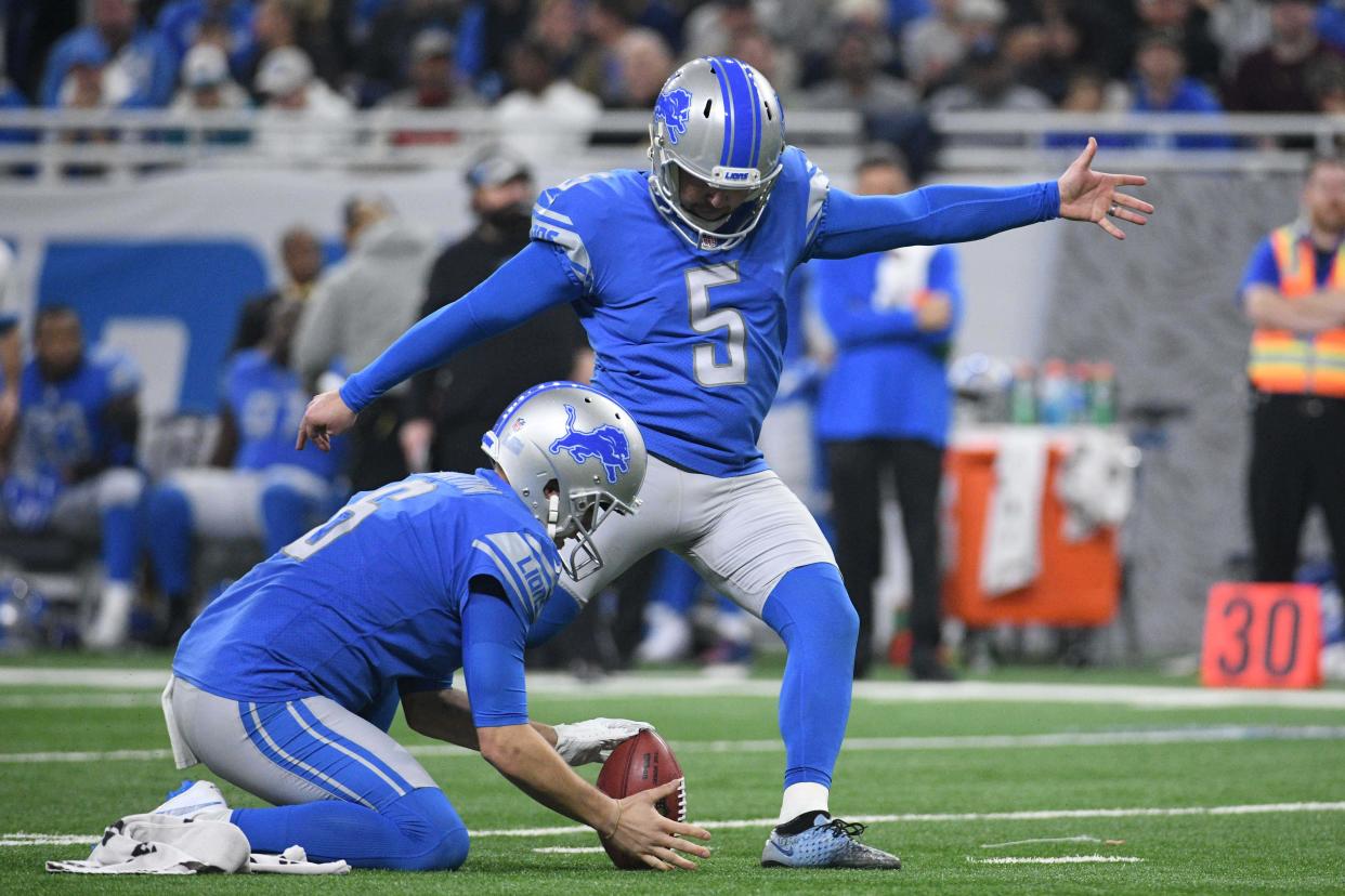 Detroit Lions kicker Matt Prater