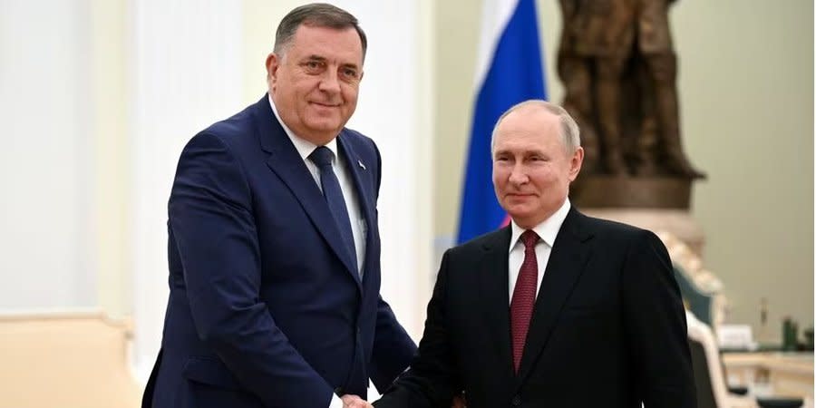 Milorad Dodik and Vladimir Putin