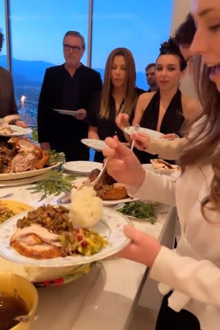 <p>Caroline Somers/Instagram</p> Suzanne Somers' family on Thanksgiving