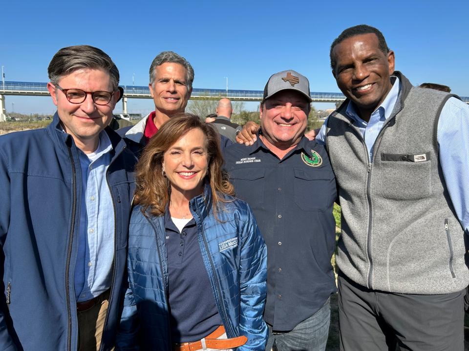 Rep. Burgess Owens, R-Utah, poses for a photo at the border in Eagle Pass, Texas, on Wednesday, Jan. 3, 2024. | The Office of Rep. Burgess Owens