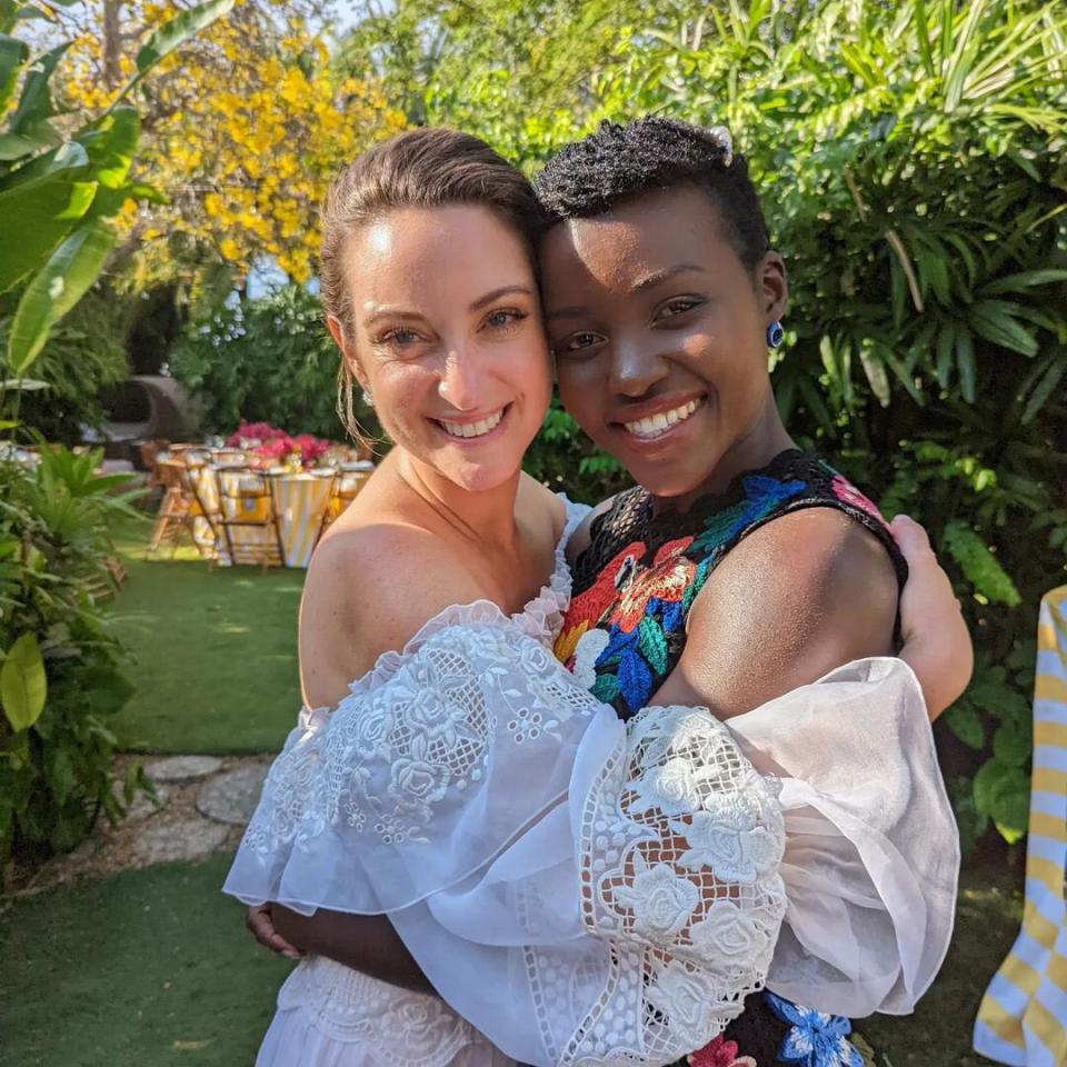 Lupita Nyong'o and Micaela Erlanger