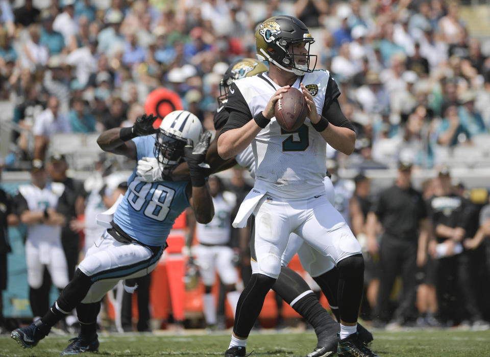 Blake Bortles couldn't get much going against the Titans on Sunday. (AP)