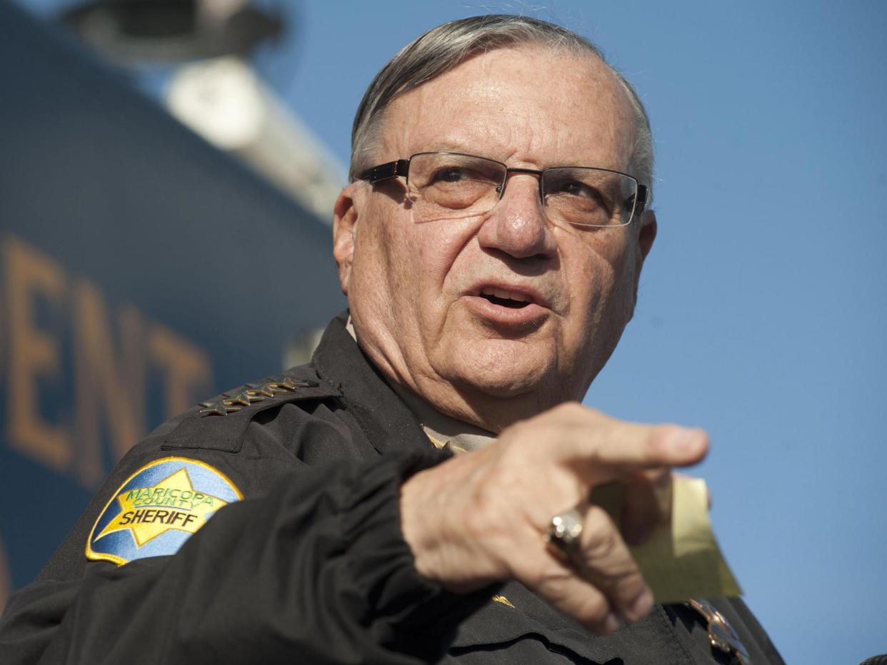 Arpaio has been convicted for criminal contempt of court, and is awaiting sentencing: Laura Segal/Reuters