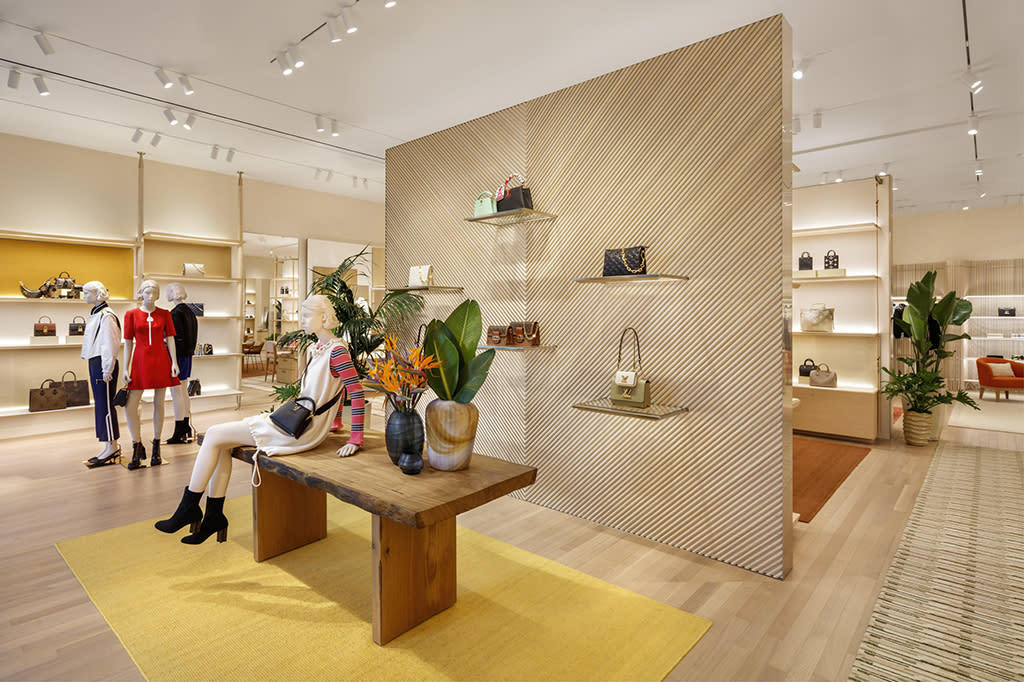 Inside Louis Vuitton’s new Westfield UTC women’s store in La Jolla, Calif. - Credit: Brad Dickson