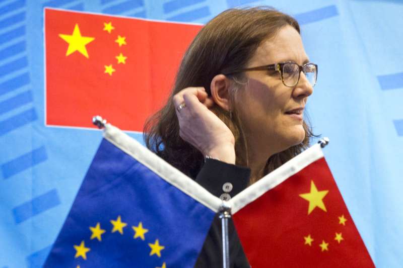歐盟貿易委員瑪姆斯托姆（Cecilia Malmstrom）。（AP）