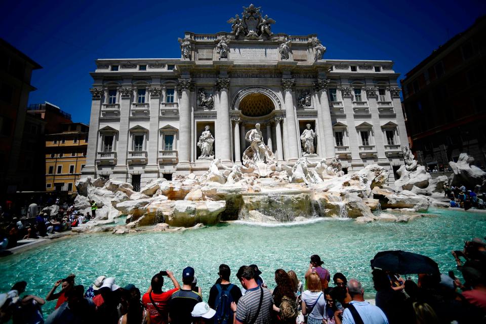 Trevi Fountain in Rome, Italy