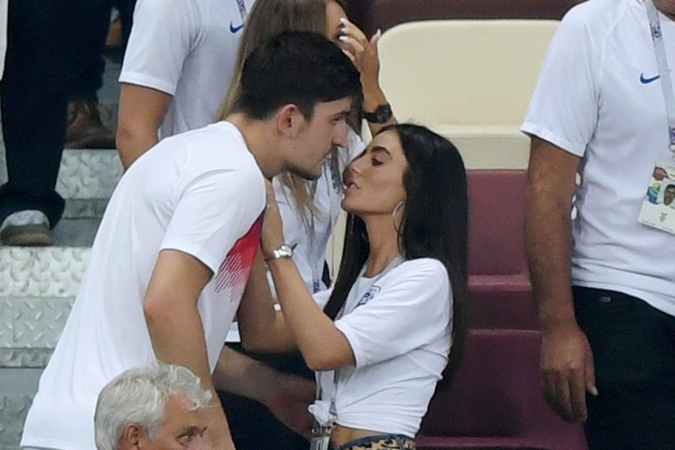 Fern Hawkins will be unable to comfort Harry Maguire on the streets of Doha (Shaun Botterill/Getty Images)