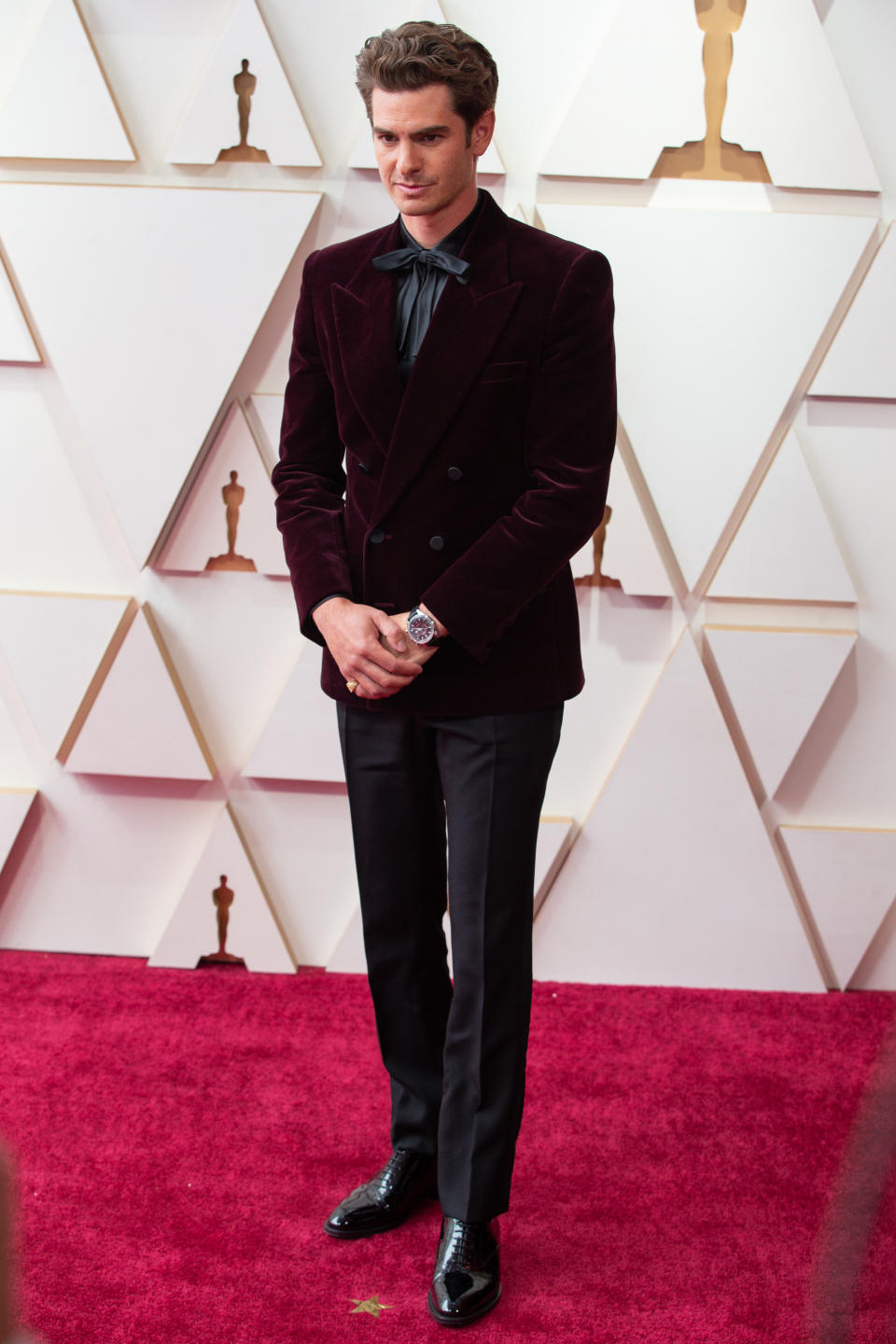 Andrew Garfield at the 94th Academy Awards held at Dolby Theatre at the Hollywood & Highland Center on March 27th, 2022 in Los Angeles, California.