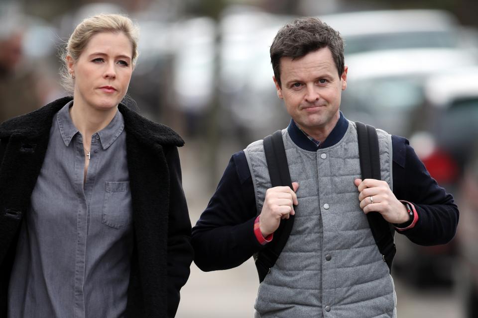 Declan Donnelly seen for the first time since Ant’s arrest. (Flynet)