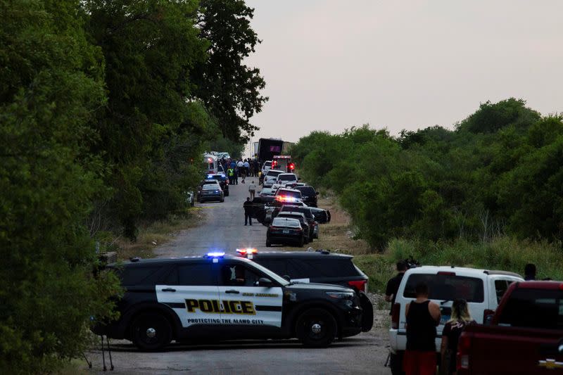 People found dead inside a trailer truck in San Antonio