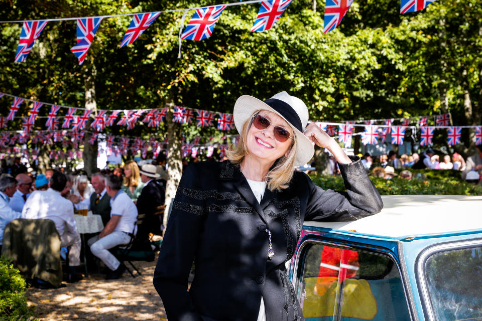 Model Twiggy at the Goodwood Revival in Chichester on 14 September 2019 [Photo: Getty]