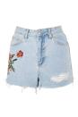 <p>MOTO Flower Embroidered Mom shorts, £34, <a rel="nofollow noopener" href="http://www.topshop.com/en/tsuk/product/clothing-427/moto-flower-embroidered-denim-mom-shorts-6473279?bi=0&ps=20" target="_blank" data-ylk="slk:Topshop;elm:context_link;itc:0;sec:content-canvas" class="link ">Topshop</a></p>