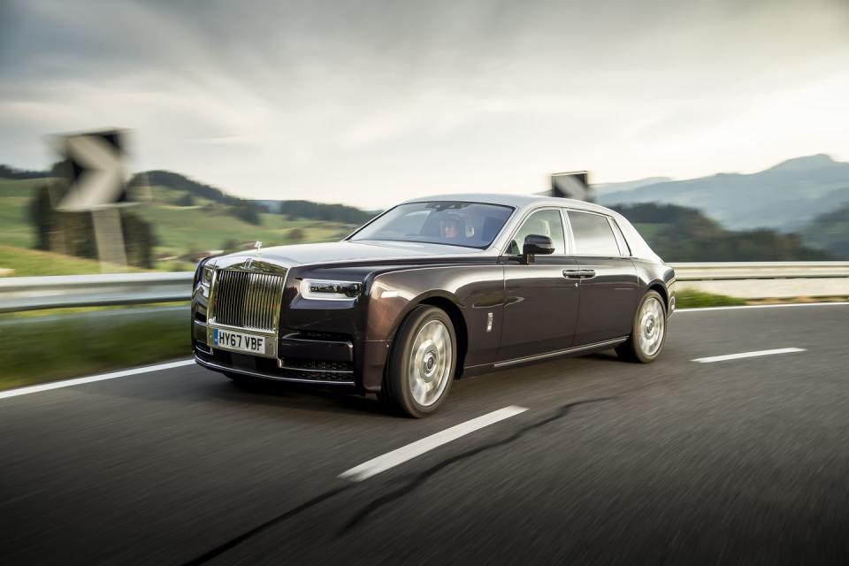 <p>The <a href="https://www.caranddriver.com/rolls-royce/phantom" rel="nofollow noopener" target="_blank" data-ylk="slk:Phantom;elm:context_link;itc:0;sec:content-canvas" class="link ">Phantom</a> makes all the other Rolls-Royces on this list look like child's toys. This is the big-daddy Rolls, and it has the price to back that up. Now in its eighth generation, the Phantom serves as the Rolls lineup's flagship model and is available in both standard- and extended-wheelbase forms. We'd choose the latter, obviously, because this is a car to be driven in, not to drive. Plus, it's pricier, which feels like the entire point of a car like this.</p>