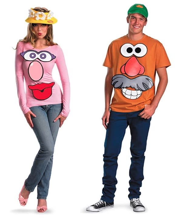 Mr. and Mrs. Potato Head couples costume, best couples costumes, couples costumes 2020