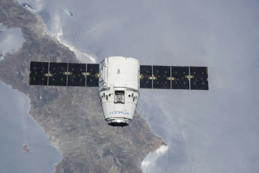 SpaceX's Dragon capsule, seen here in a cargo configuration, during a NASA mission to the International Space Station in July 2018