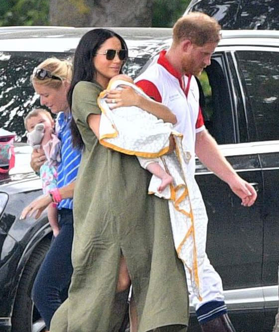 Meghan Markle, Archie and Prince Harry | Tim Rooke/Shutterstock