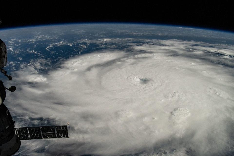 Hurricane Beryl pictured from the International Space Station on Monday as it raced through the Caribbean Sea (NASA)